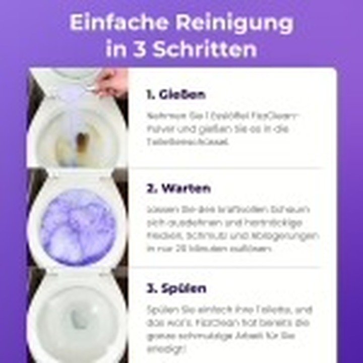 FizzClean Anwendung in drei Schritten